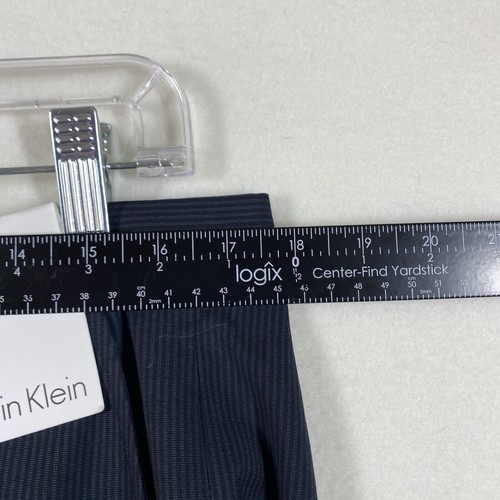 NWT Calvin Klein Men's Pants 36x34 Black Stripes Sits Below Waist Straight Leg - Picture 11 of 15