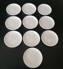 10 RARE QANTAS AIRWAYS NORITAKE MARC NEWSON FIRST CLASS SAUCE DISH DIPPING 2U826