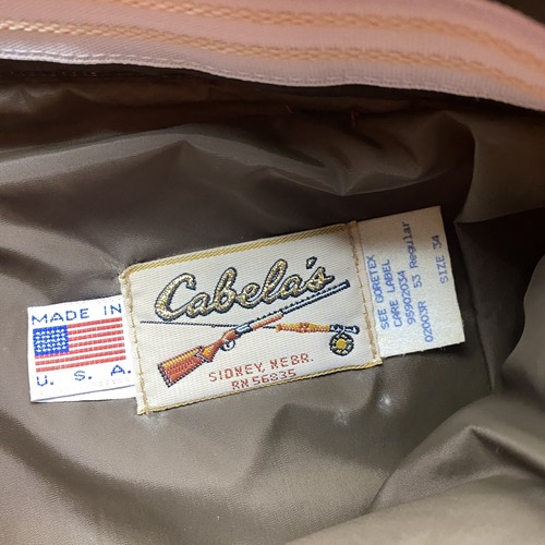 Vintage Cabela’s Men’s 34x31 Gore-Tex Camo Orange Blaze Hunting Pants USA - Picture 3 of 9