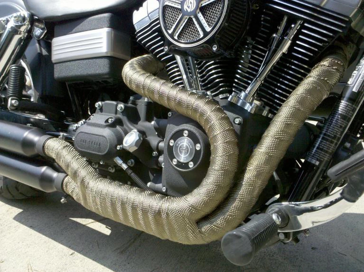 Motorcycle exhaust sales wrap