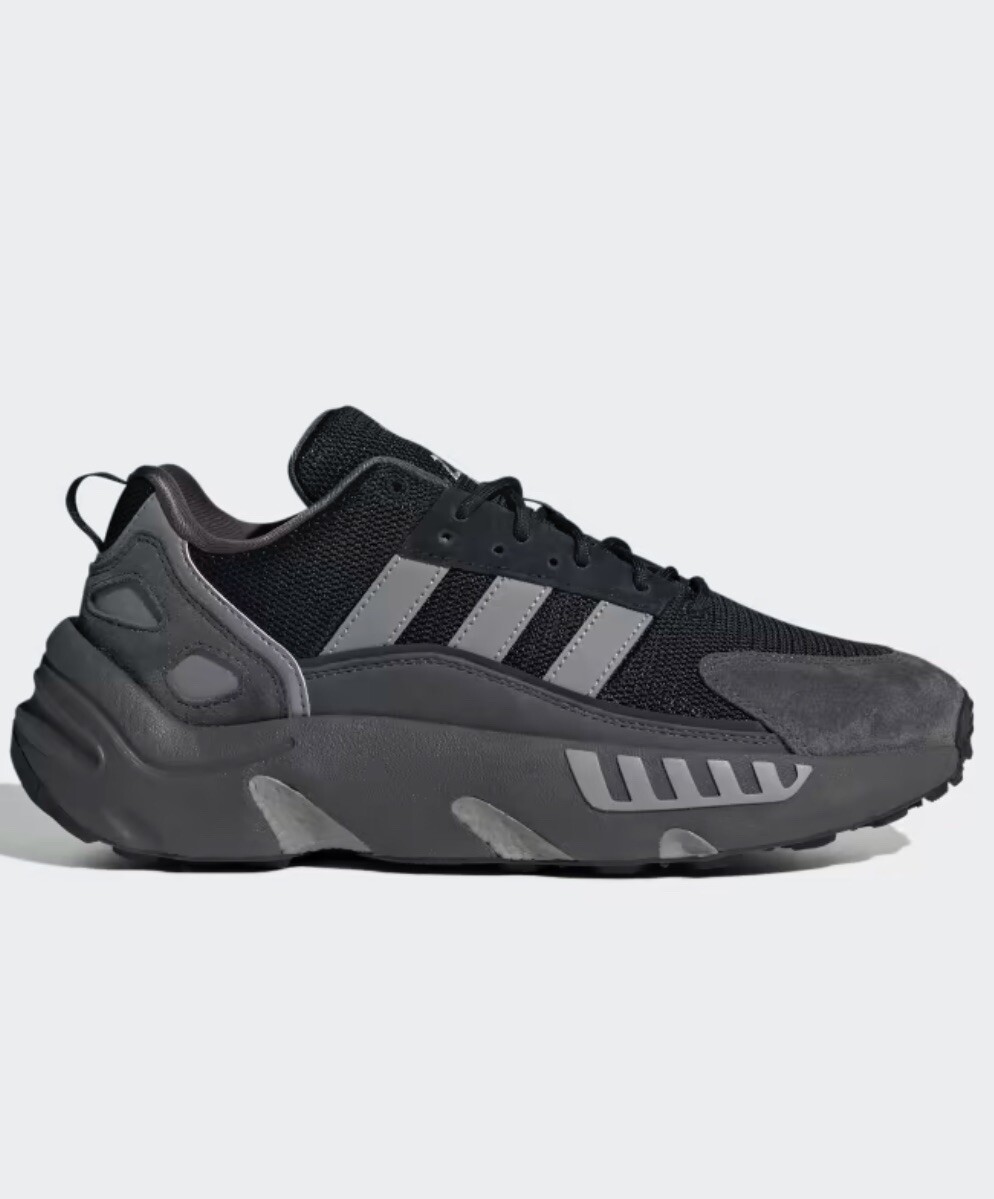 人物22 Adidas Men's ZX 22 BOOST HP2783 Trainers In Black/grey Size