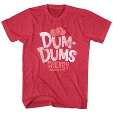 Dum Dums Candy Suckers Cherry Original Pops Men's T Shirt 
