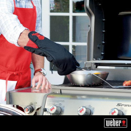 Weber BBQ Barbecue Mitt With Red Kettle 2017 - Picture 2 of 7