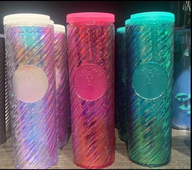 Starbucks 16oz Unicorn Iridescent Swirl Tumbler for Hot & Cold Drinks