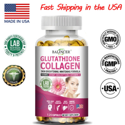 Glutathione Collagen Whitening Formula,Promotes Detoxification and Immune Health