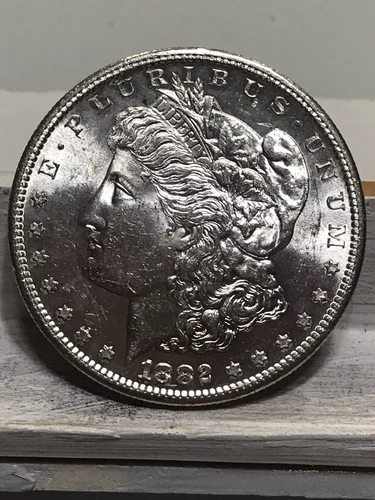 1882-S Better Date Better Grade BU Morgan Silver Dollar Looks Great B