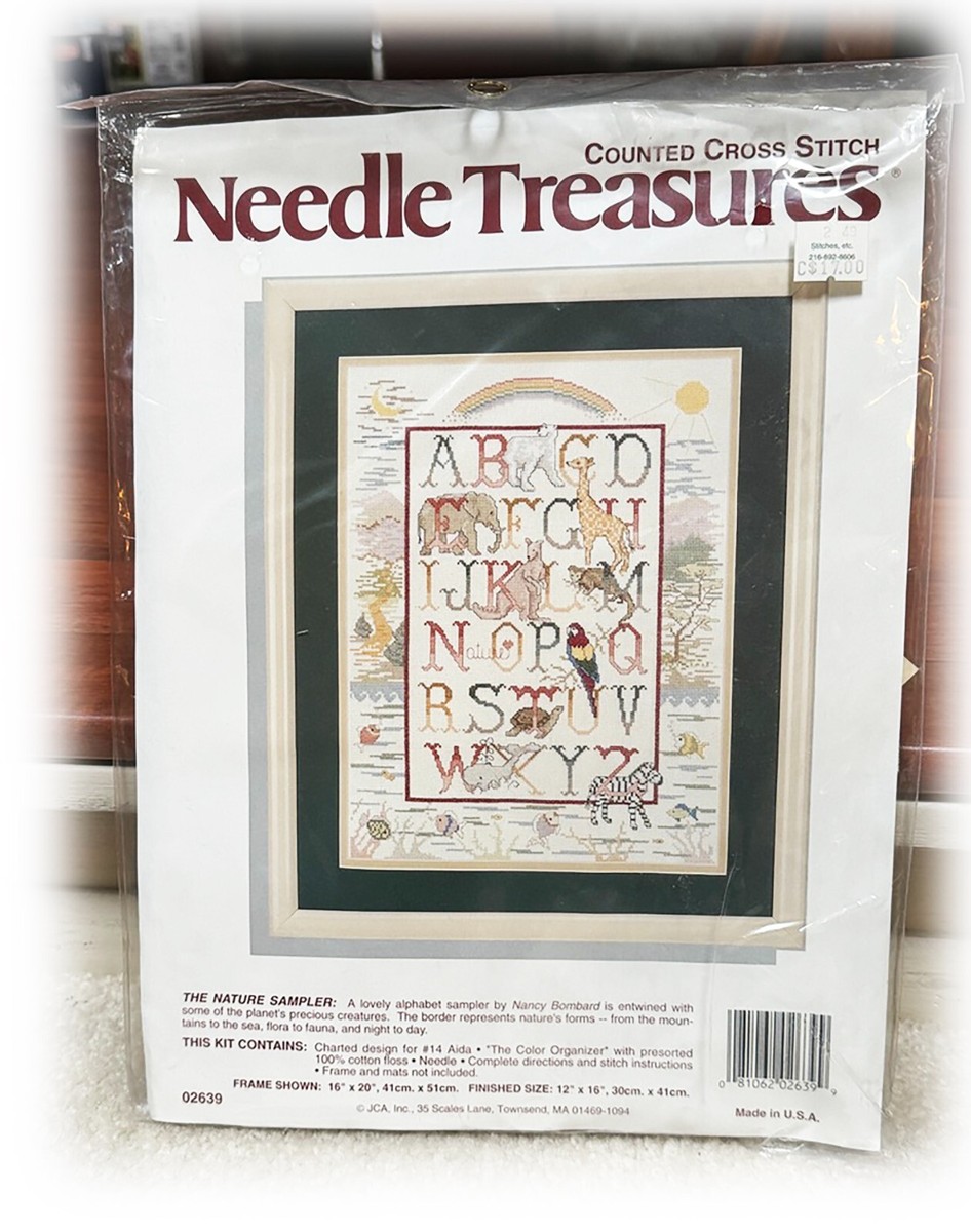 Vtg NOS Needle Treasures Counted Cross Stitch Kit 02639 Nature