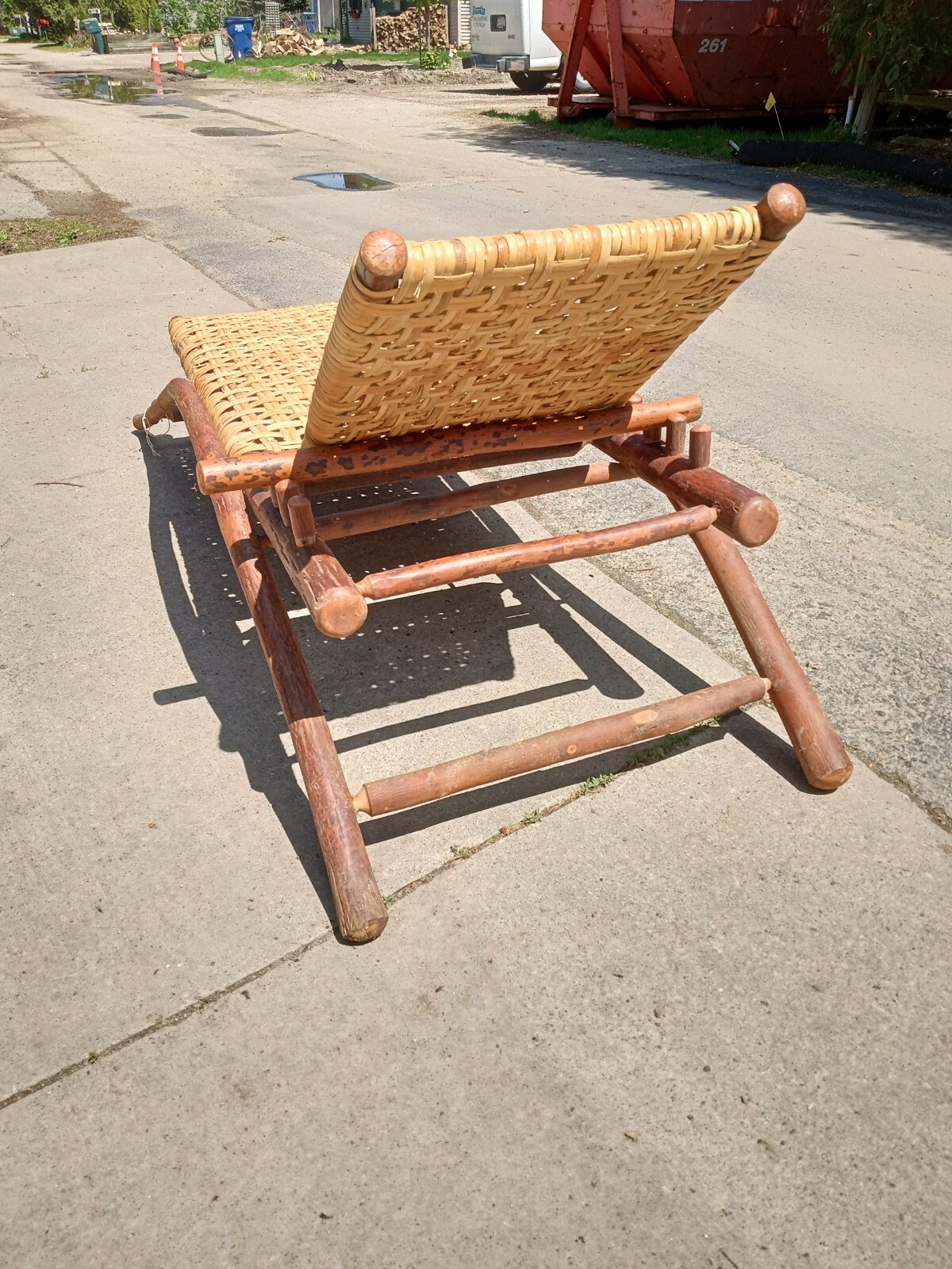 RARE OLD HICKORY CHAISE LOUNGE eBay