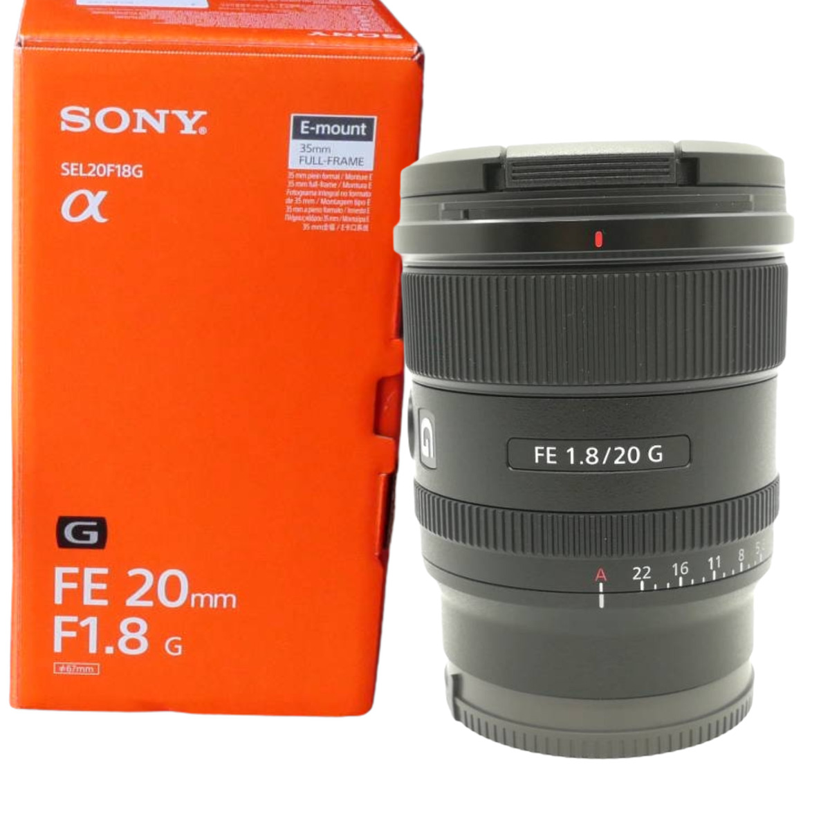 New SONY FE 20mm f/1.8 G Lens E Mount (SEL20F18G)