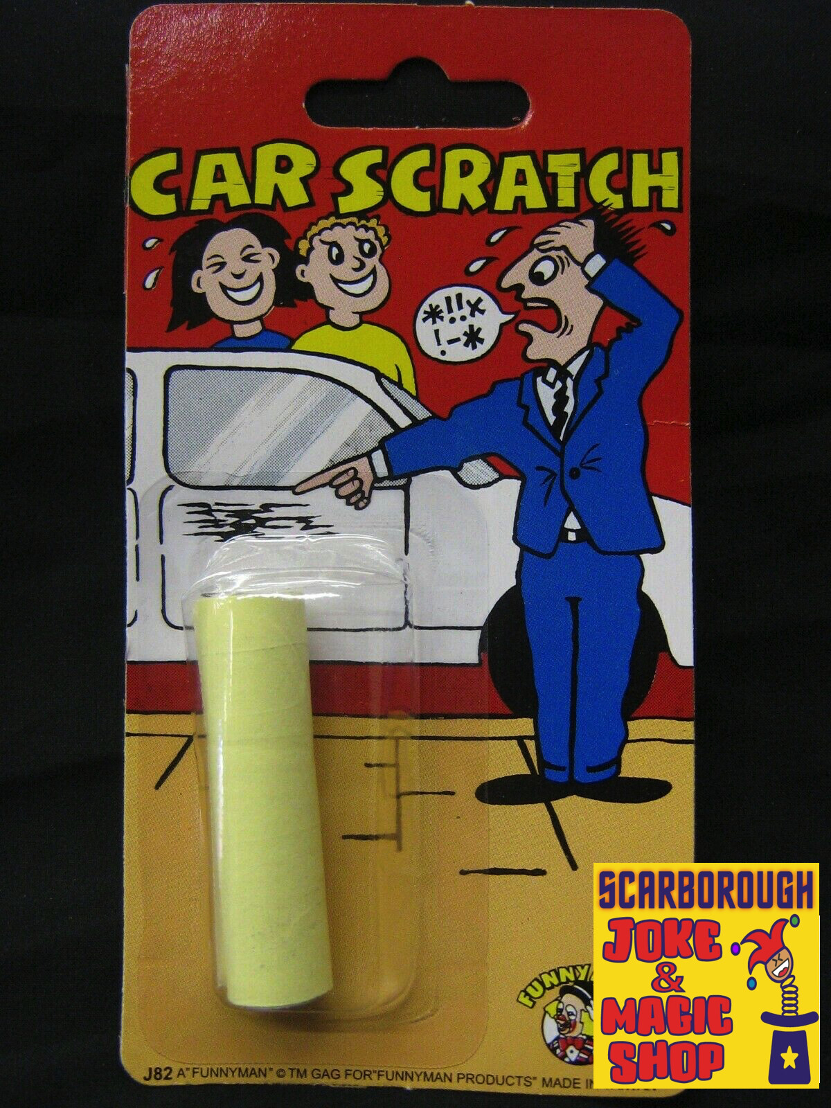 9"" Car Scratch ~ Classic Retro Joke Prank Trick For Wannabe Boy Racers