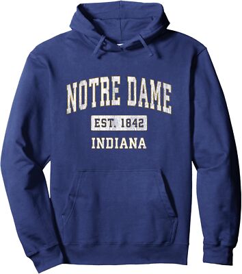 Notre Dame Indiana IN Vintage Edition Est. 1842 Proud Unisex Hooded Sweatshirt