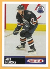 #409 Ales Hemsky 2002-03 Topps Total Rookie Hockey Card NM-Mint. rookie card picture