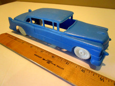 1956 Cadillac Wannatoy Made in USA Rare Blue with White Wheels Plastic