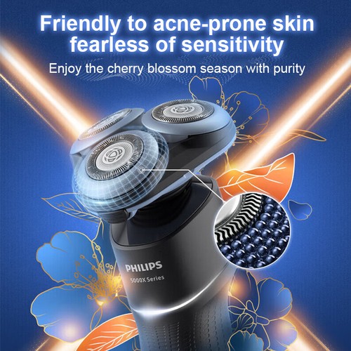 Philips Shaver 5000X Series Wet Dry Electric Shaver Rechargeable Cordless Razor - Picture 7 of 23