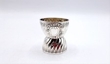 Coquetier Diabolo Rocaille Argent massif Lapar