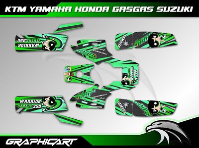Full Graphics Kit for Yamaha Warrior 350   Full ATV Graphics Kit Stickers