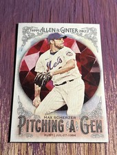 2022 Allen and Ginter Pitching A Gem #PAG-8 Max Scherzer  - New York Mets