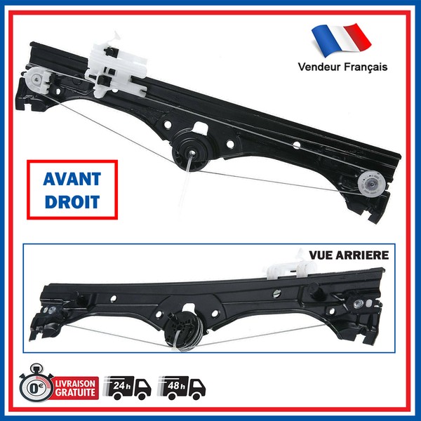 Mechanismus Fensterheber Vorne Rechts Kompatibel Mit Fiat 500 500C Abarth 595-image