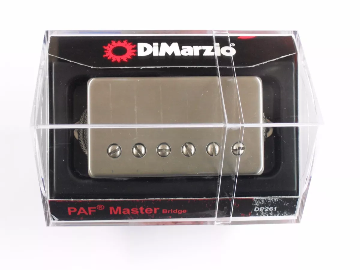 DiMarzio Regular Spaced PAF Master Bridge Aged Nickel Cover Single Con. DP 261