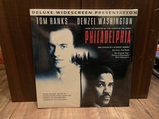 Philadelphia LASERDISC Deluxe Widescreen  Tom Hanks Denzel Washington  SEALED