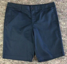 Size 12 Blue Women's Land's End Chinco Walking Uniform Walking Shorts Mid Rise
