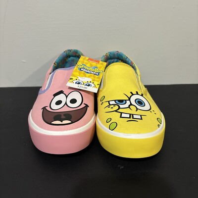 NWT SpongeBob SquarePants & Patrick Slide Slip-on Shoes Ground Up Mens: Size‎ 9 SpongeBob SquarePants & Patrick Slide Slip-on Shoes Ground  main image 4