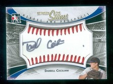 2011 ITG In the Game Heroes & Prospects BTS Red Autograph Darrell Ceciliani /30