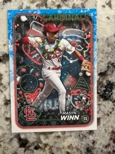 2024 TOPPS HOLIDAY SP HOLIDAY LIGHTS ROOKIE CARD CARDINALS MASYN WINN H94