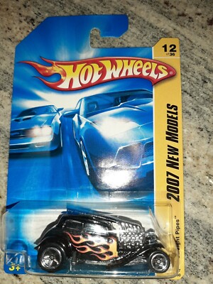 Hot Wheels Straight Pipes, 2007 New Models, Black, 12/180 (B4)
