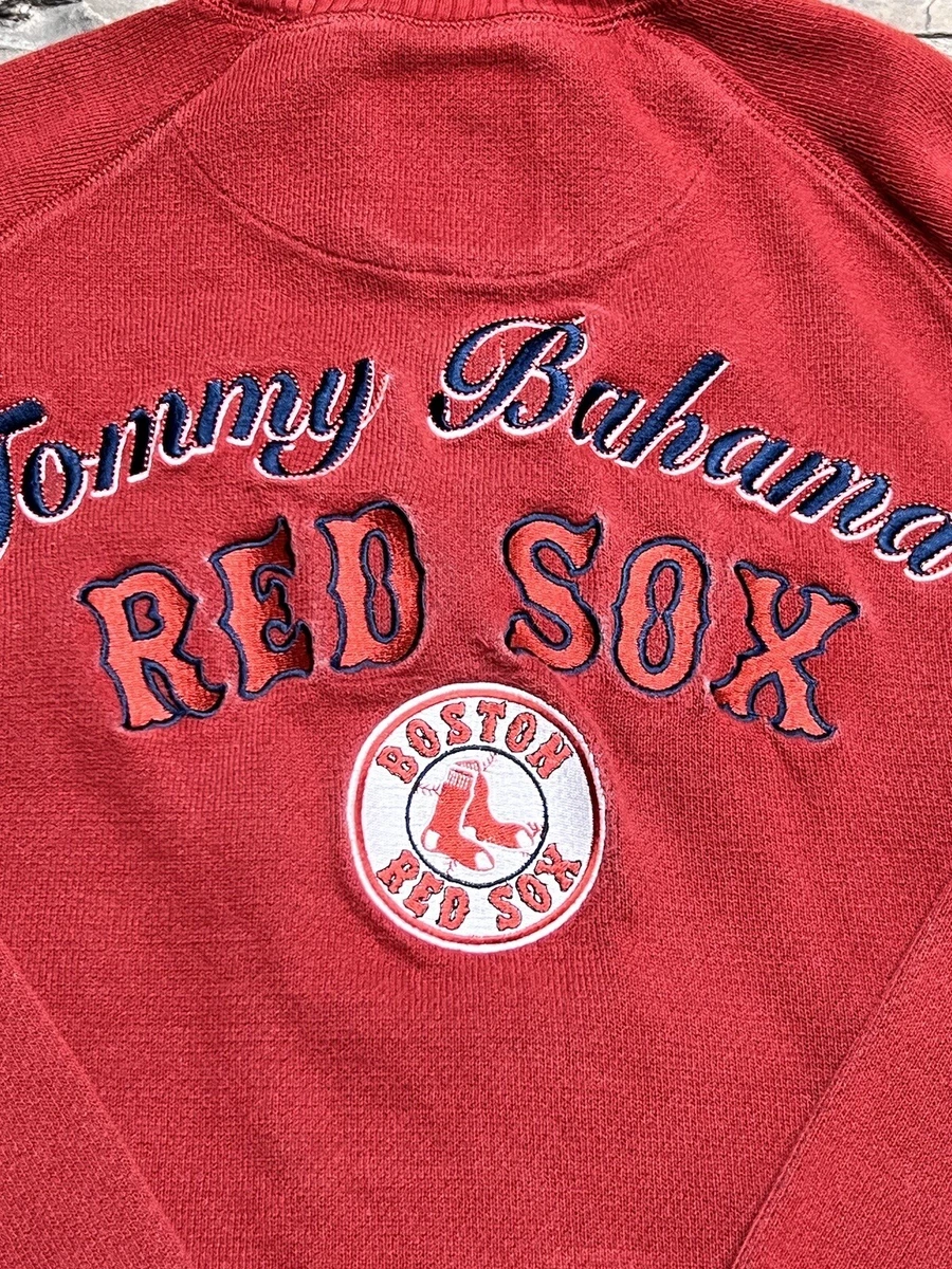 Tommy bahama red sox half zip outlet