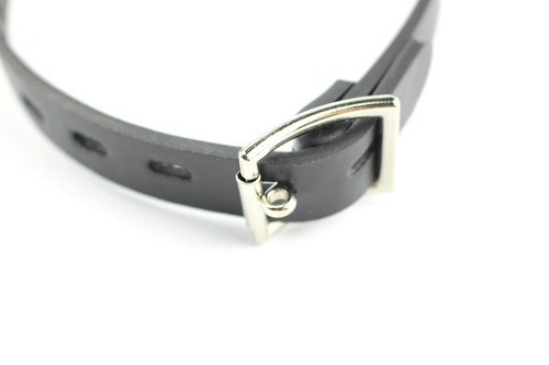 PU Leather Belt Stainless steel Stuffed Mouth Gag - Picture 6 of 12