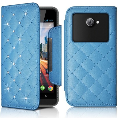 Custodia Portafoglio in Pelle PU con Finitura Scamosciata Compatibile con Wiko Wim Lite, Flip Cover Magnetica con Tasche per Carte