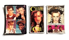 CULTURE CLUB / BOY GEORGE LOT OF 3 VINTAGE SEW ON PHOTO PATCHS from the 80’s 