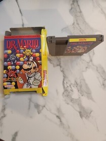Dr. Mario. Solo gioco e scatola - NES Nintendo. Autentico. Testato. Buono
