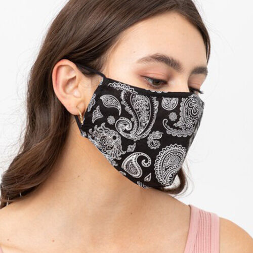 Máscara facial de moda de algodón reutilizable de calidad para adultos filtro bolsillo nariz alambre bonito - Imagen 95 de 169