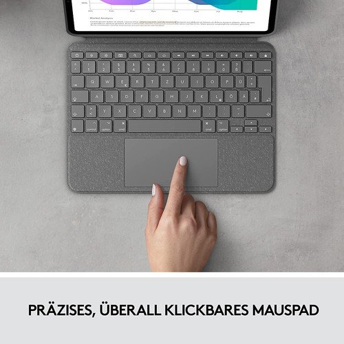Logitech Folio Touch Tastatur-Case für für iPad Pro 11 Zoll 1., 2., 3., 4. Gen. - Bild 6 von 10