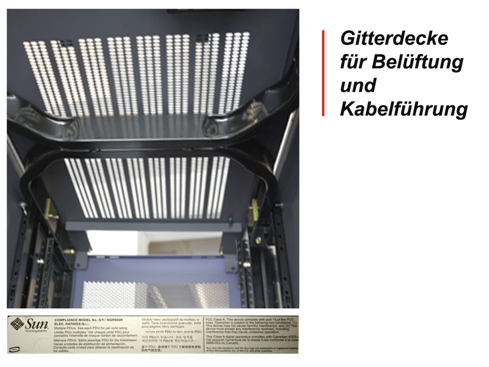 SUN MICROSYSTEM 19" (48cm) 38U SERVERSCHRANK SUN RACK 1000-38 GEBRAUCHT MM2 - Image 4 of 4