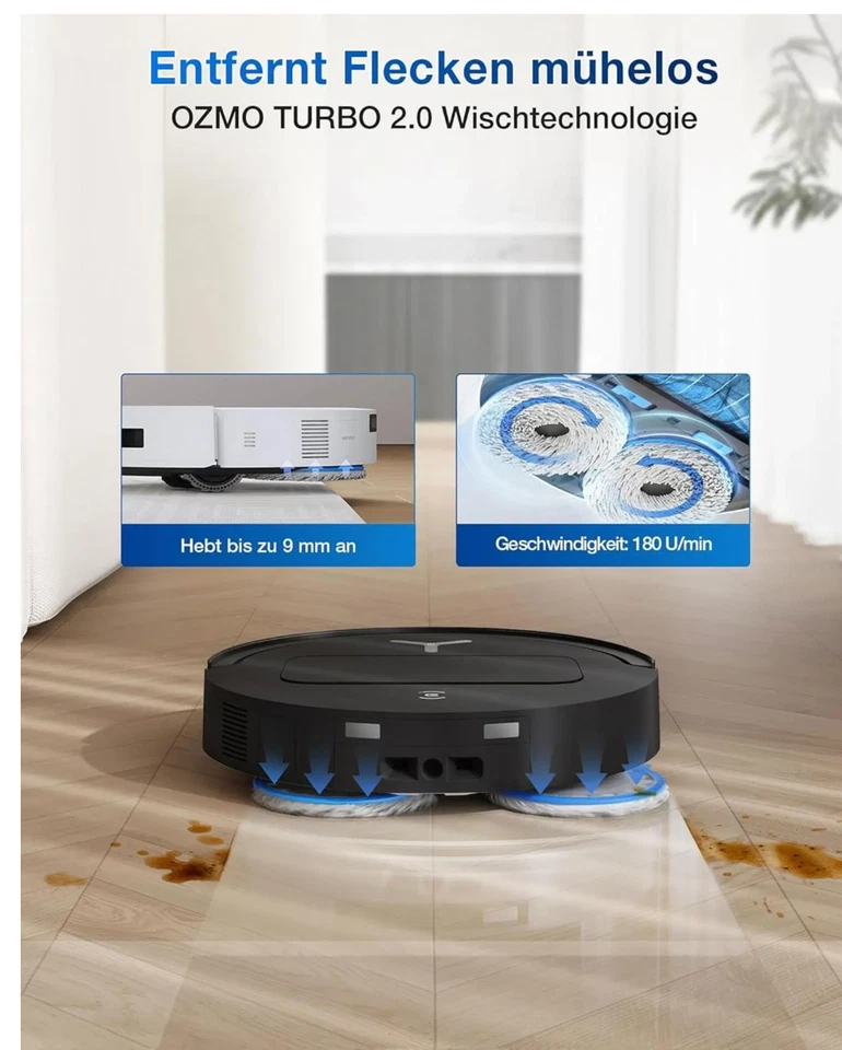 ECOVACS DEEBOT T50 OMNI GEN2 Black Saugroboter Wischroboter Neu & OVP - Bild 2 von 3