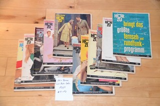 Hörzu 11 Different Original Issue Issues from 1961 Complete with Mecki Pages!