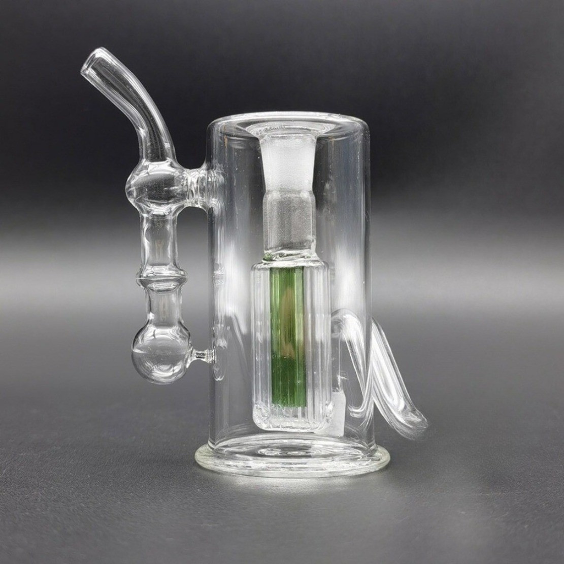 3.7 inch Glass Bong Filter Hookah Water Pipe Smoking Shisha Bubbler + 10MM Bowl