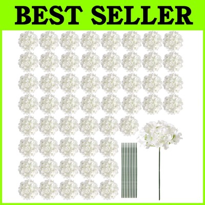 64 Artificial Hydrangea Blossoms - Home, Garden, Party Decor