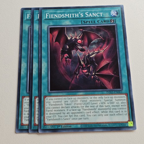 3x Fiendsmiths Fiendsmith's Sanct - INFO - Common - Yugioh EURO Playset - Picture 1 of 1