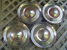 4 Vintage 1954 54 Pontiac Star Chief Bonneville Parisienne Hubcaps Wheel Covers