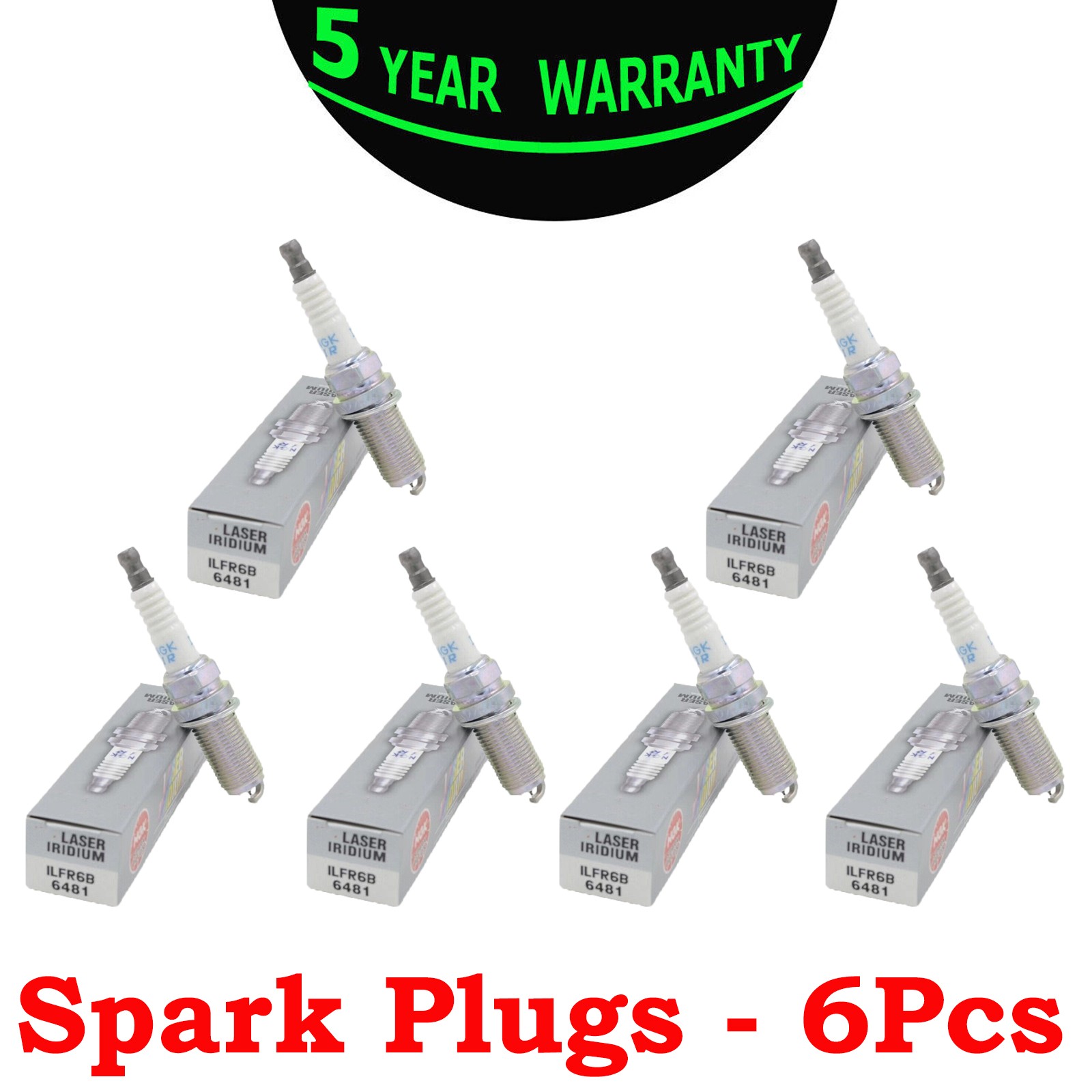 For Volvo V70 2004-2010 - SET of 6X 6481 High-Performance Spark Plugs