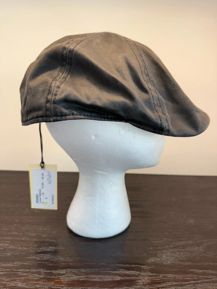 Sombrero Stetson Para Hombres Grande Gris Nivel Sarga Newsboy Gorra Plana Cabbie Retro Foto 3 de 4