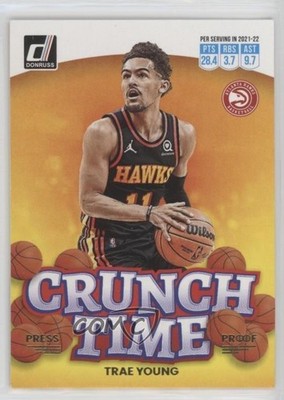 2022-23 Panini Donruss Crunch Time Press Proof Trae Young #2 19cx