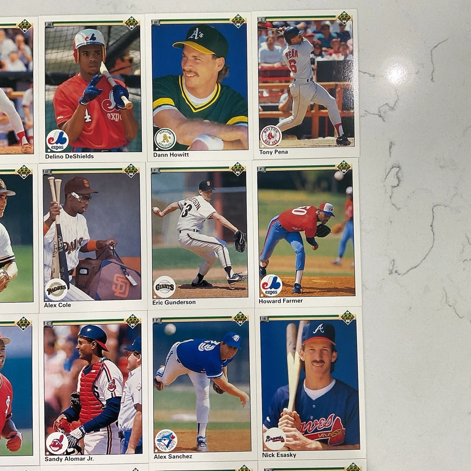 Lote de 25 tarjetas de béisbol Upper Deck 1991 estrellas Dave Winfield Joe Carter Dave Foto 3 de 4