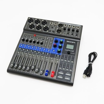 Zoom LiveTrak L-8 Digital Mixer Recorder AC100V 12-Spur Multitrack