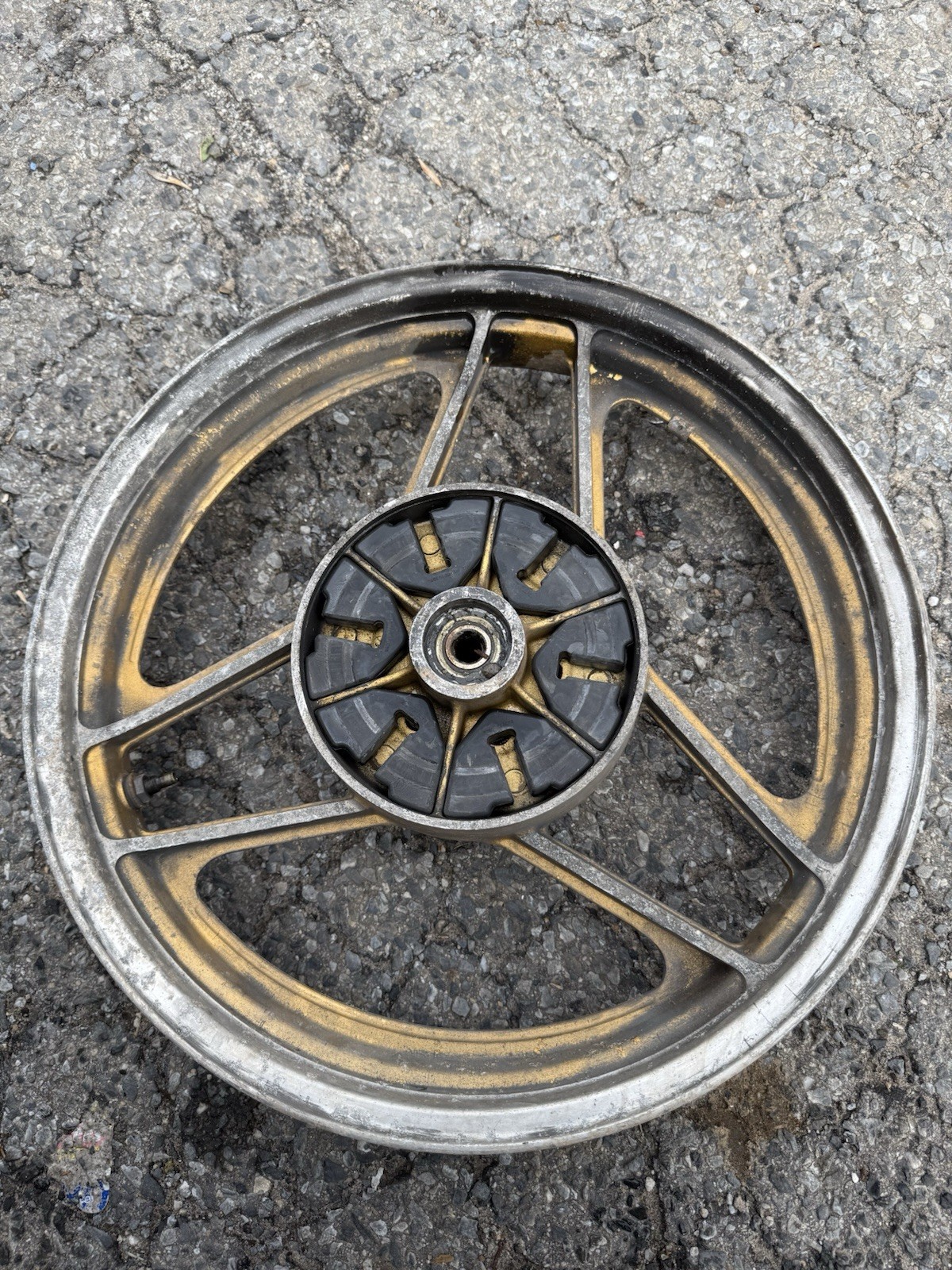 Suzuki GSX750 GSX 750 Gold Wheel OEM genuine Rim Mag Enkei Genuine Rare Part
