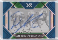 2018 Panini XR Luminous Endorsements Green /5 DJ Chark Jr #LE-23 Auto 02wb